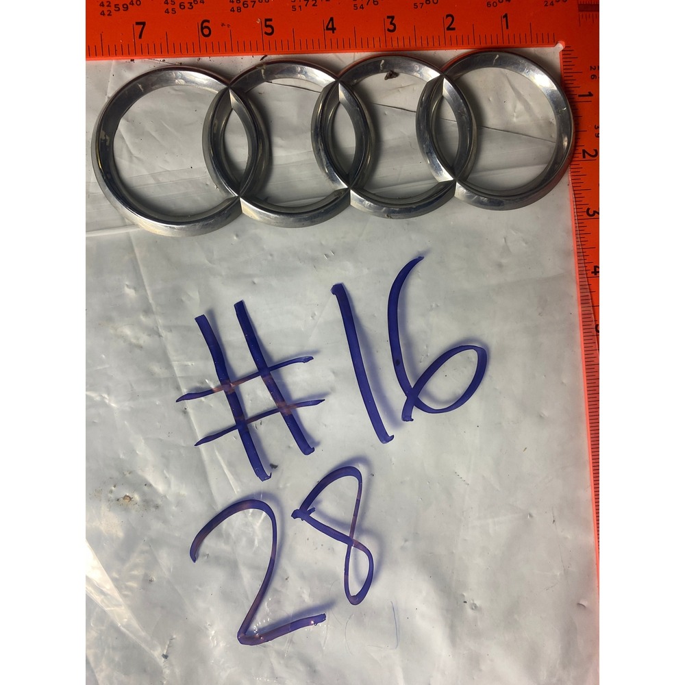 Audi Chrome Trunk Lid Emblem Rear Logo Badge 4 Rings